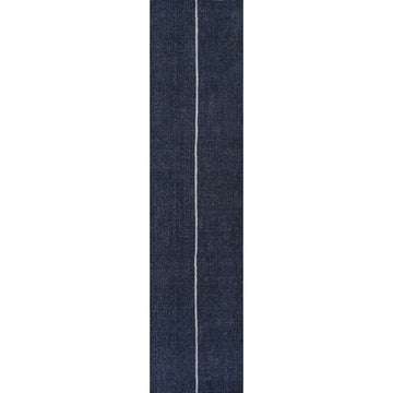 Linja Solid Centre Stripe Machine-washable Area Rug
